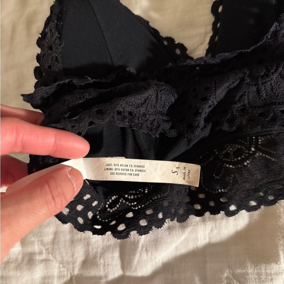 Aeropostale Black Lace Halter Bralette Size S - Picture 6 of 13